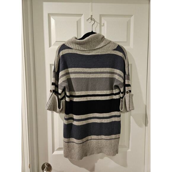 Kenar sweater vintage lambs wool angora blue gray short sleeve wmn L‎ - Picture 4 of 5